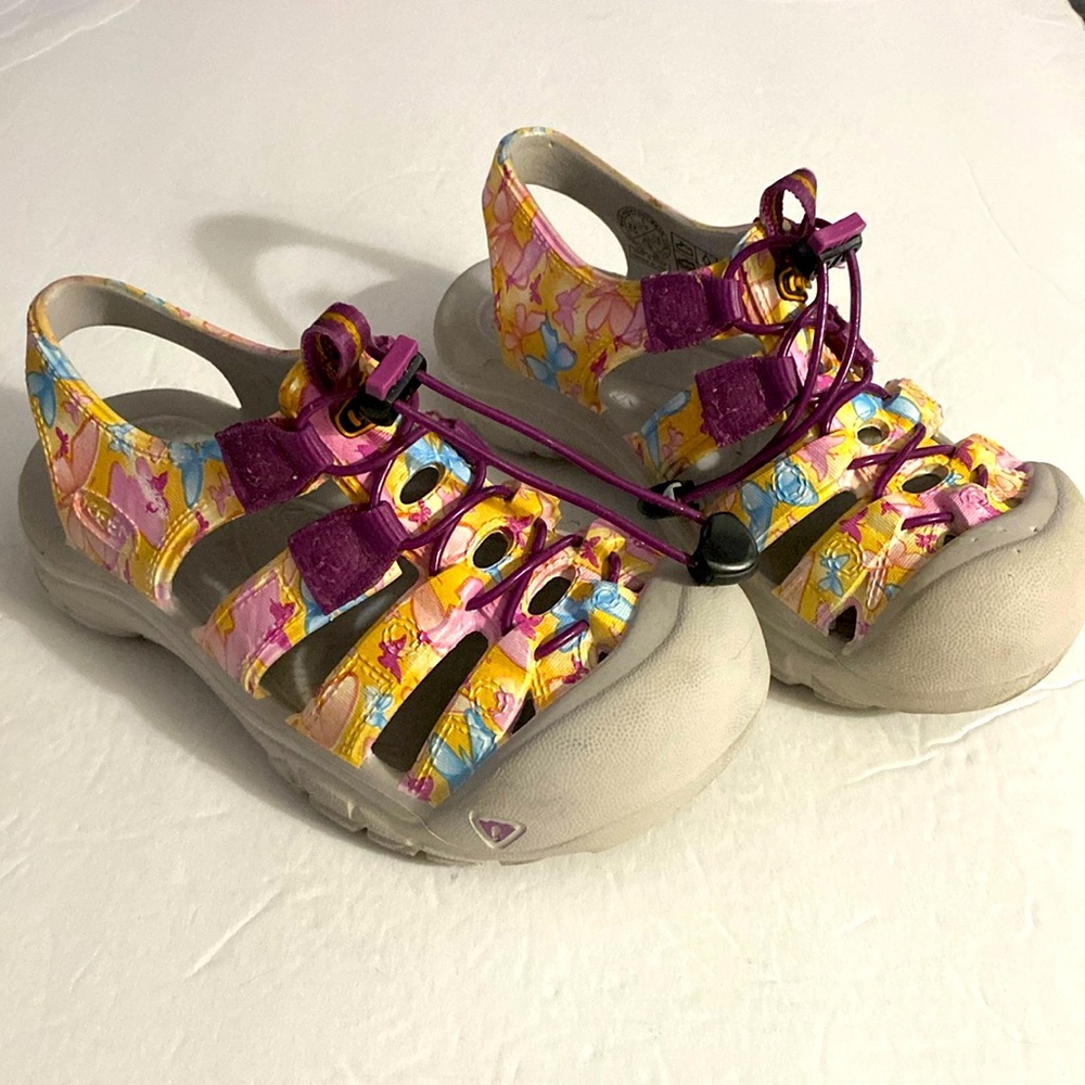 KEEN Slip On Sandals, Loafer, Sz 1, Hikers, Walking, Comfort, Novelty​, Graphics - Picture 2 of 13